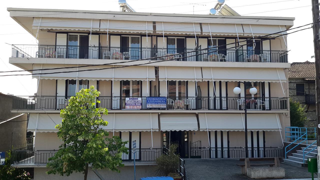 Efstathiou Mihail Studios And Apartments Стомио Экстерьер фото